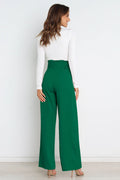 High Waist Belted Straight Leg Pants | Dress In Beauty