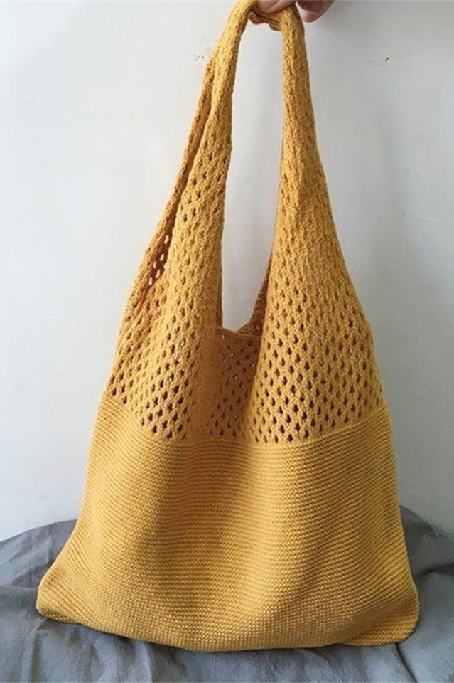 Knit Design Shoulder Bag | Dress In Beauty