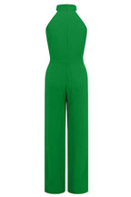 Wide leg halter neck jumpsuit with bow detail - View 6 | WEUXS