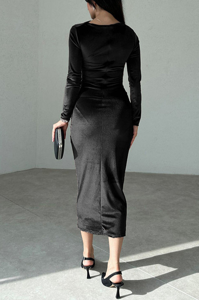 Joanna Velvet Midi Dress | Dress In Beauty