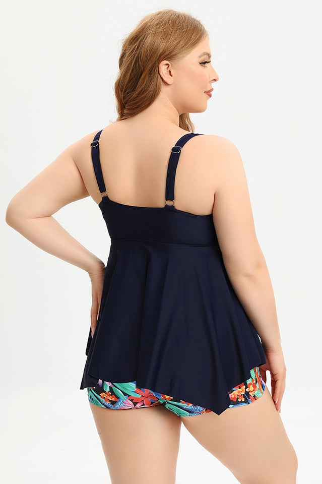 (L-5XL) Plus Size Tankini Swimsuit | Dress In Beauty