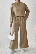 Textured Long Sleeve Top & Pants Set | Dress In Beauty