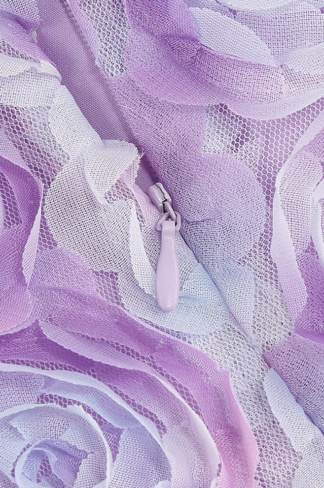 Strapless 3D Floral A Line Dress | Dress In Beauty