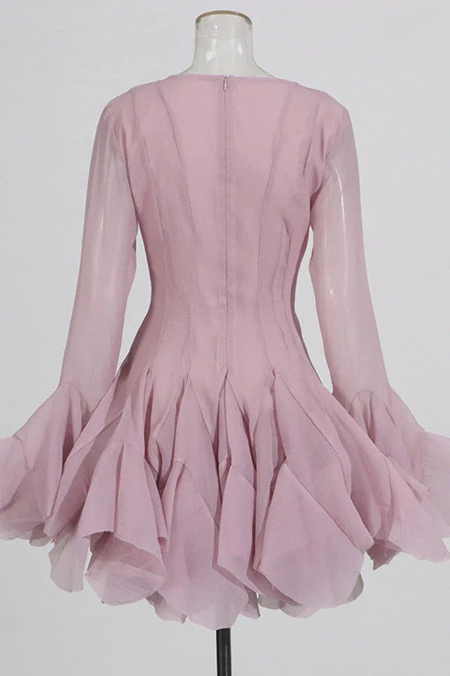 Asymmetric Hem Mini Dress - View 13 | WEUXS