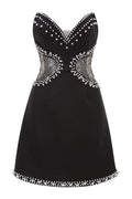 Strapless Pearl Mesh Mini Dress | Dress In Beauty