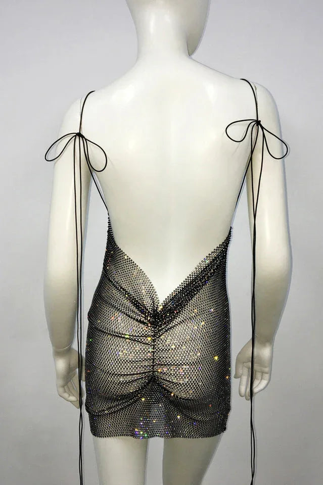 Nancy Glitter Mini Dress - WEUXS
