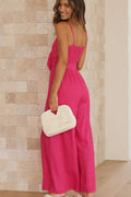 Knot Front Wide Leg Cami Jumpsuit | Dress In Beauty