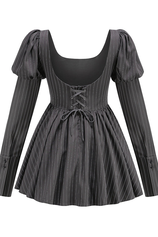 Puff Sleeve Crystal Corset Mini Dress | Dress In Beauty