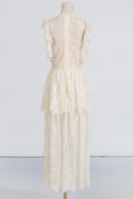 White Lace Tiered Maxi Dress | Dress In Beauty