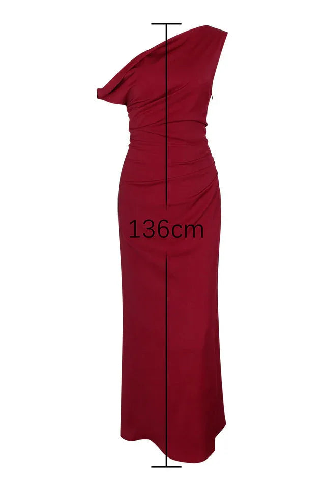 Asymmetrical Maxi Dress - View 7 | WEUXS