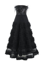 Feather ball gown dress - View 8 | WEUXS
