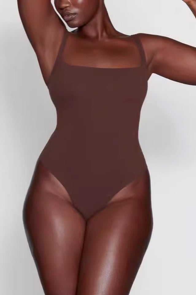 Square Neck Stretch Jersey Bodysuit | Dress In Beauty