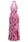 Paloma Ruffled Halter Maxi Dress | Dress In Beauty