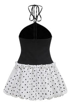 Black halter neck mini dress - View 7 | WEUXS