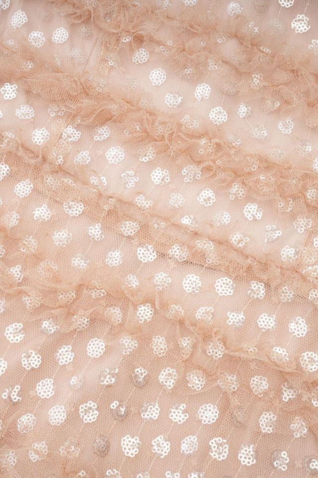 Sequin Layered Ruffle Tulle Maxi Dress | Dress In Beauty