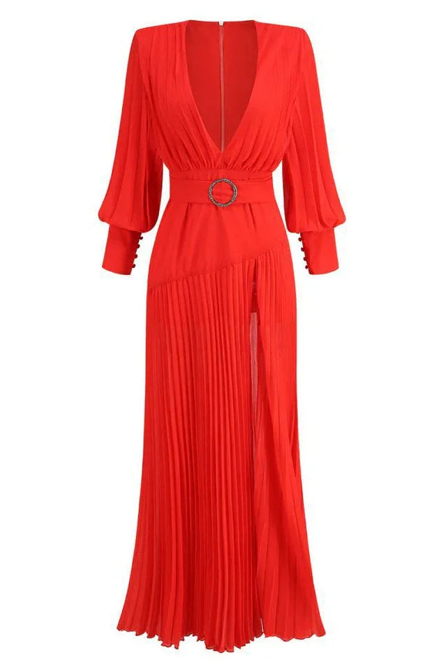 True Destiny Red Maxi Dress - WEUXS