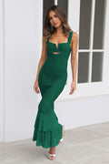 Nadia Ruched Fishtail Maxi Dress | Dress In Beauty