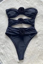 Triple Knot Bandeau One Piece Swimsuit - View 9 | WEUXS