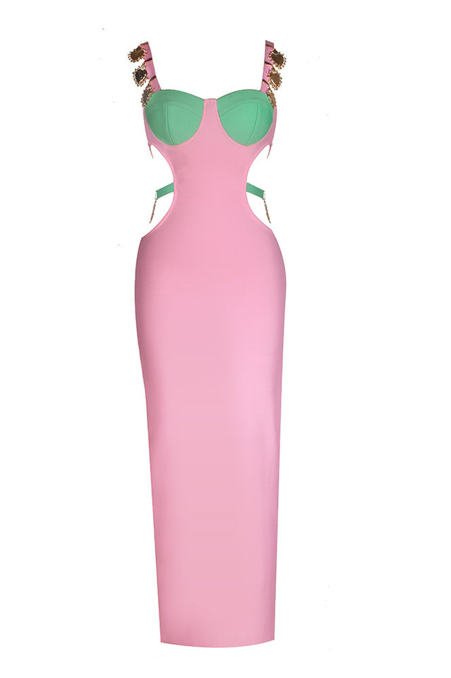 Strappy Metal Trim Cut Out Maxi Dress | Dress In Beauty