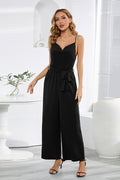 Sleeveless Tie-Waist Jumpsuit | Dress In Beauty