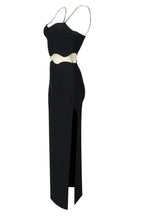 Jennifer Black Bandage Slip Maxi Dress - View 8 | WEUXS