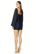 Alva Balloon Sleeve Satin Corset Mini Dress | Dress In Beauty