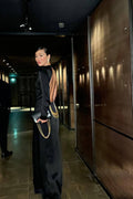 Angelou Black Backless Chain Maxi Dress | Dress In Beauty