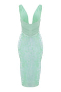 Thala Seafoam Sequin Corset Midi Dress | Dress In Beauty