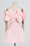 Chabela Flower Off-Shoulder Mini Dress | Dress In Beauty
