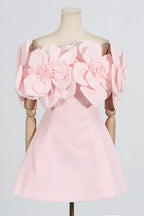 Off-shoulder floral mini dress - View 11 | WEUXS