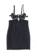 Heart Embellished Mini Dress | Dress In Beauty