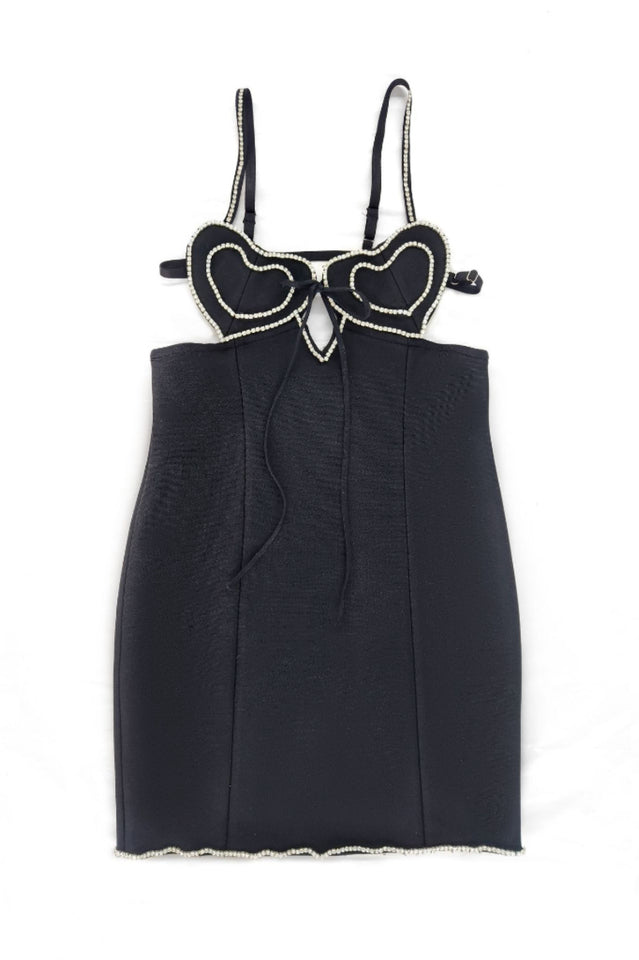 Heart Embellished Mini Dress | Dress In Beauty