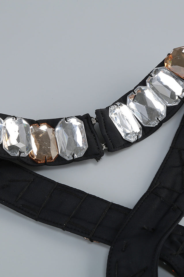 Alma Diamante Cutout Halter Maxi Dress | Dress In Beauty