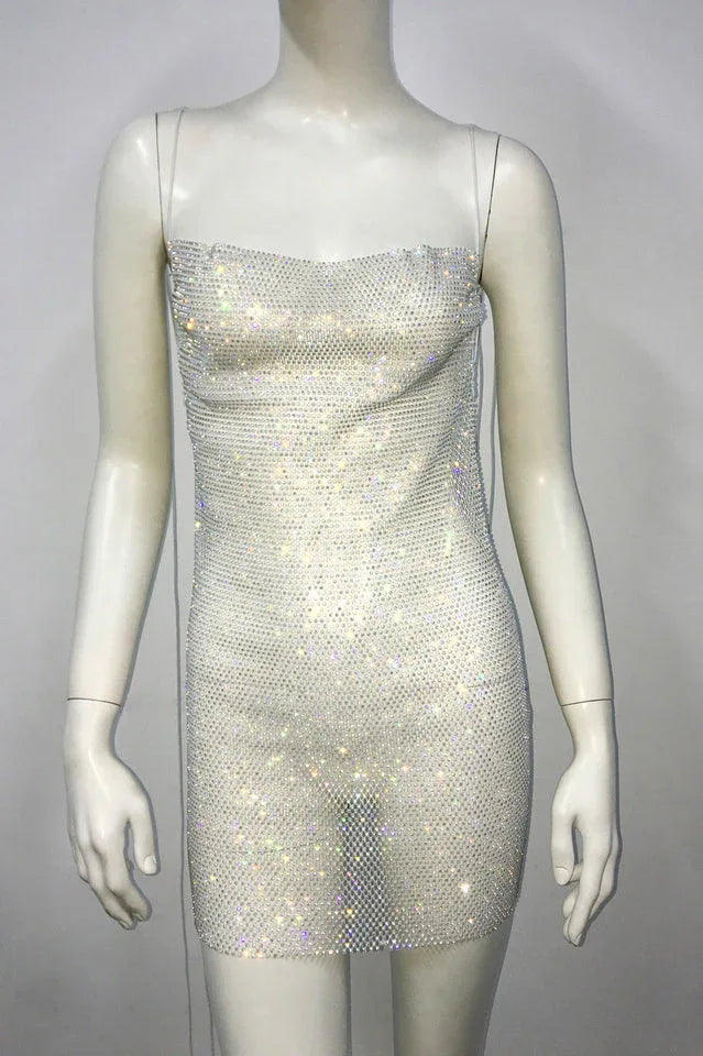 Nancy Glitter Mini Dress - WEUXS