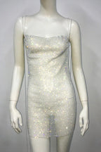 Nancy Glitter Mini Dress - WEUXS