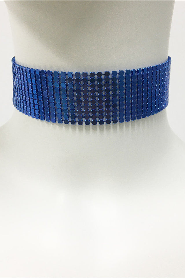 Punk Metal Sequin Necklace | Dress In Beauty