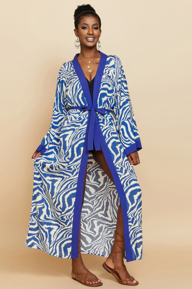 Print Belted Kimono Dress | Dress In Beauty