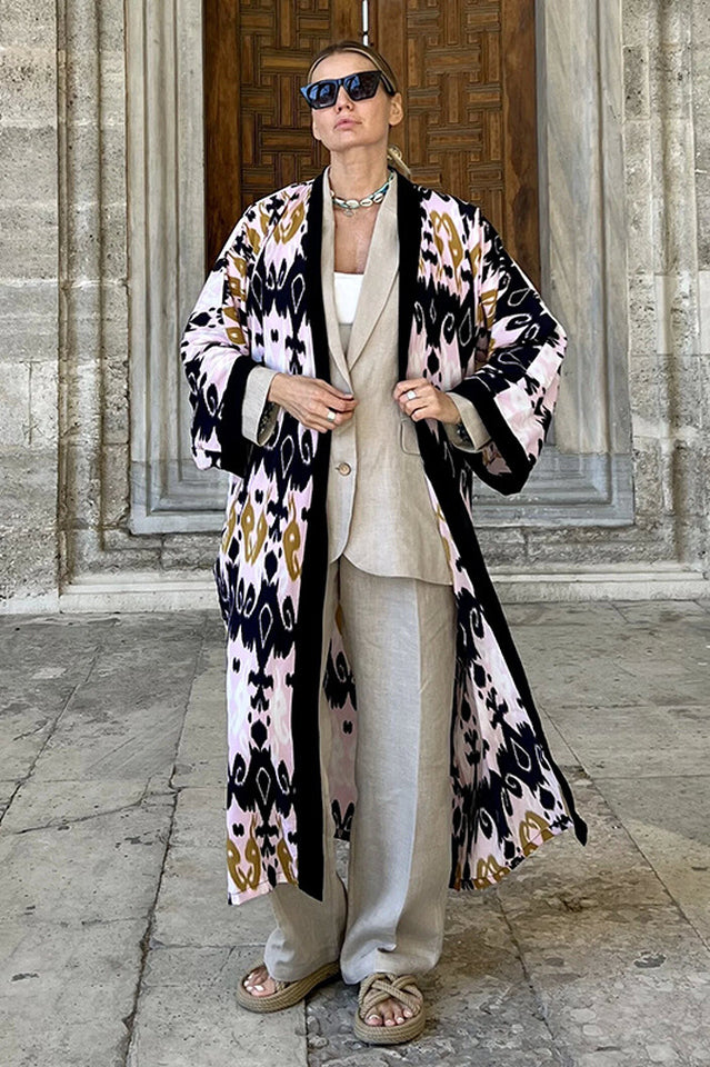 Brigitte One Of A Kind Ikat Maxi Kimono | Dress In Beauty
