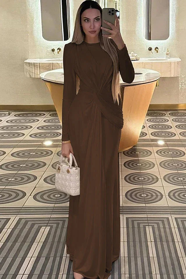 Women's Twist Front Maxi Dress - View 18 | WEUXS