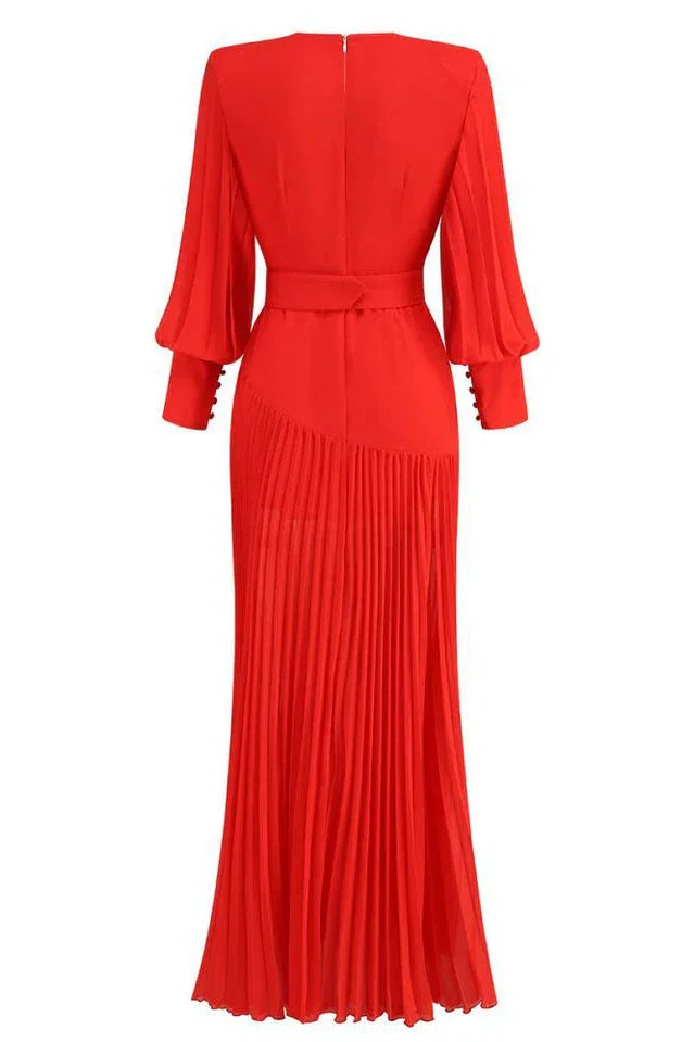 True Destiny Red Maxi Dress - WEUXS