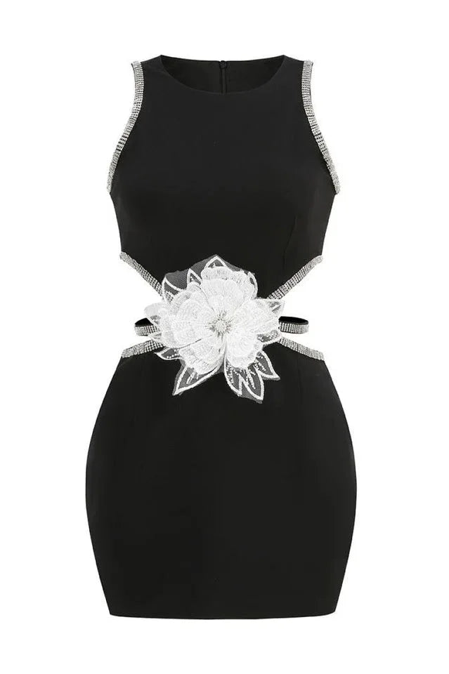 Cutout Knit Mini Dress - View 6 | WEUXS