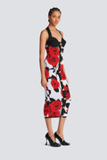 Knit Floral Halter Neck Midi Dress | Dress In Beauty