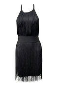 Halter Neck Backless Fringed Mini Dress | Dress In Beauty