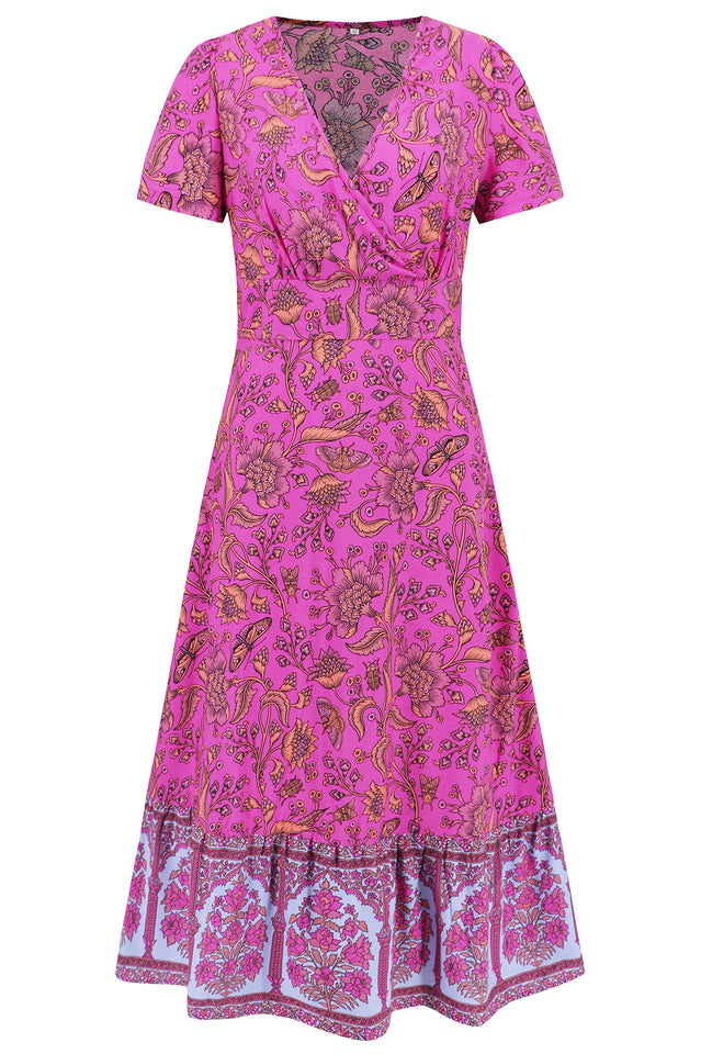 Kamoni Floral Print Boho Maxi Dress | Dress In Beauty