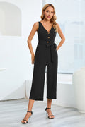 Knot-Tie W/ Cut-Out Back Jumpsuit | Dress In Beauty