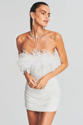 Torin Sequin Feather Dress | Dress In Beauty