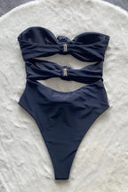 Triple Knot Bandeau One Piece Swimsuit - View 10 | WEUXS