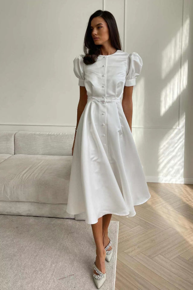 Button Front Midi Dress | Dress In Beauty