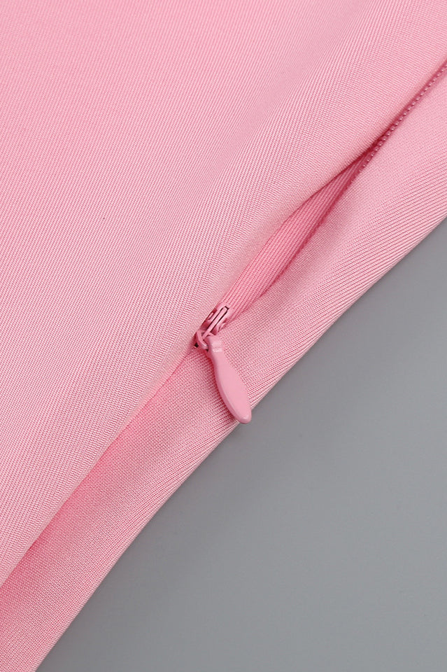 Rose-Detail Ruffled Mini Dress | Dress In Beauty