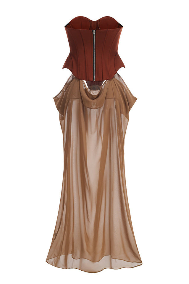 Ardelis Strapless Corset Lace Up Dress | Dress In Beauty